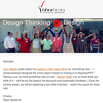 Design Thinking is not equal to design | April 2018